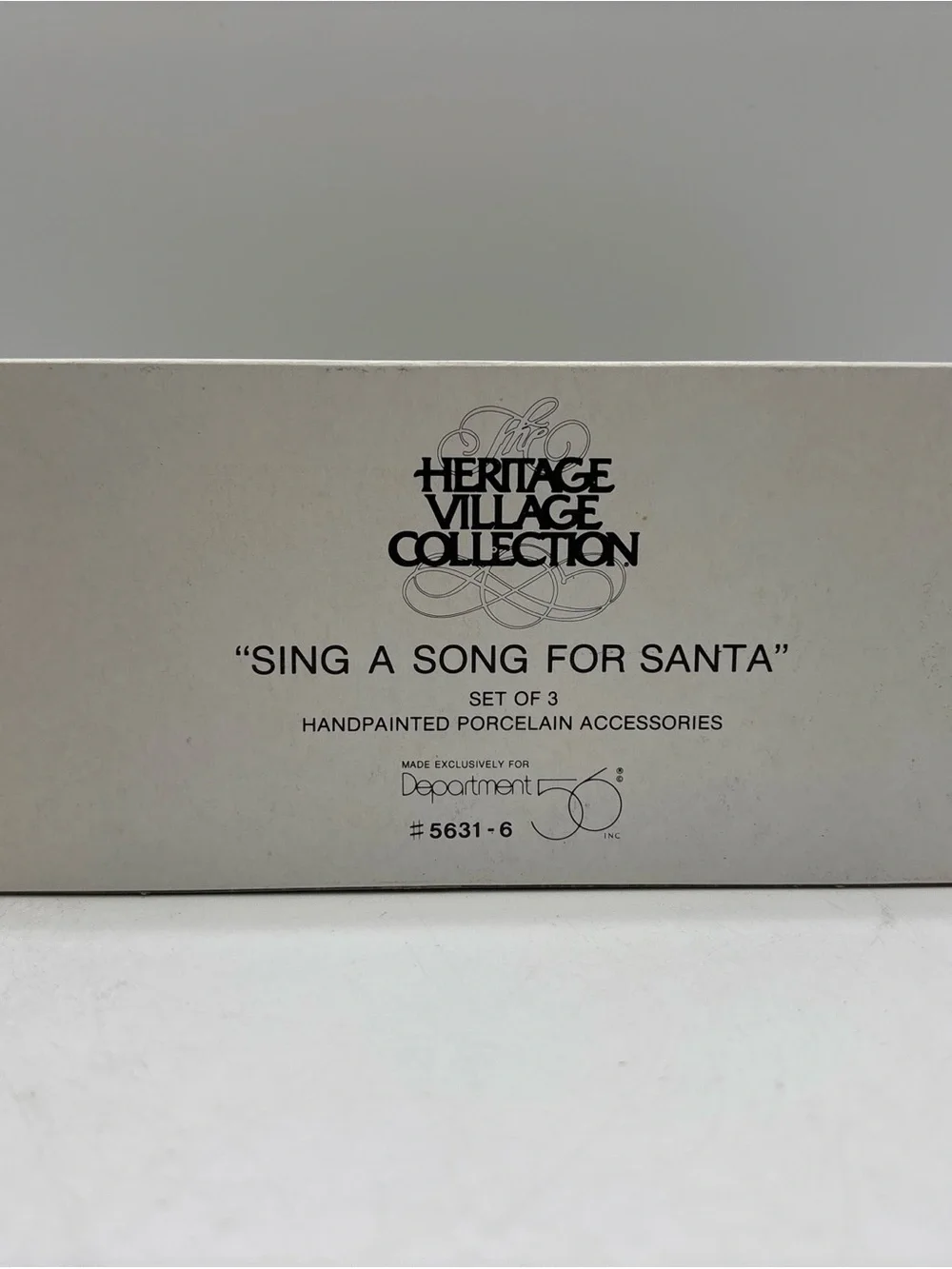 Dept 56 1994 Vintage Heritage Village Sing A Song For Santa Set Of 3 5631-6 EUC